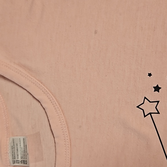 Bibbidi Bobbidi Brew mouse ears coffee cup graphic tee pink Medium WDW Starbie's - Picture 6 of 9